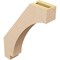 Ekena Millwork 3-inch W x 14-inch D x 18-inch H Imperial Rough Cedar Woodgrain TimberThane Knee Brace, Primed BRCUR03X14X18IMPRCPR - alternate 5